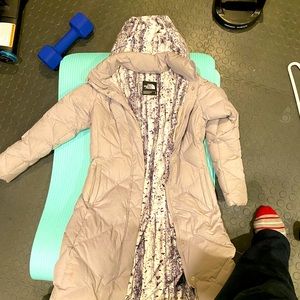 Long beautiful winter coat